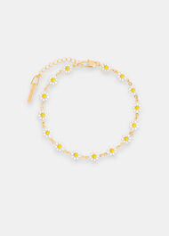 Enamel Daisy Chain Anklet