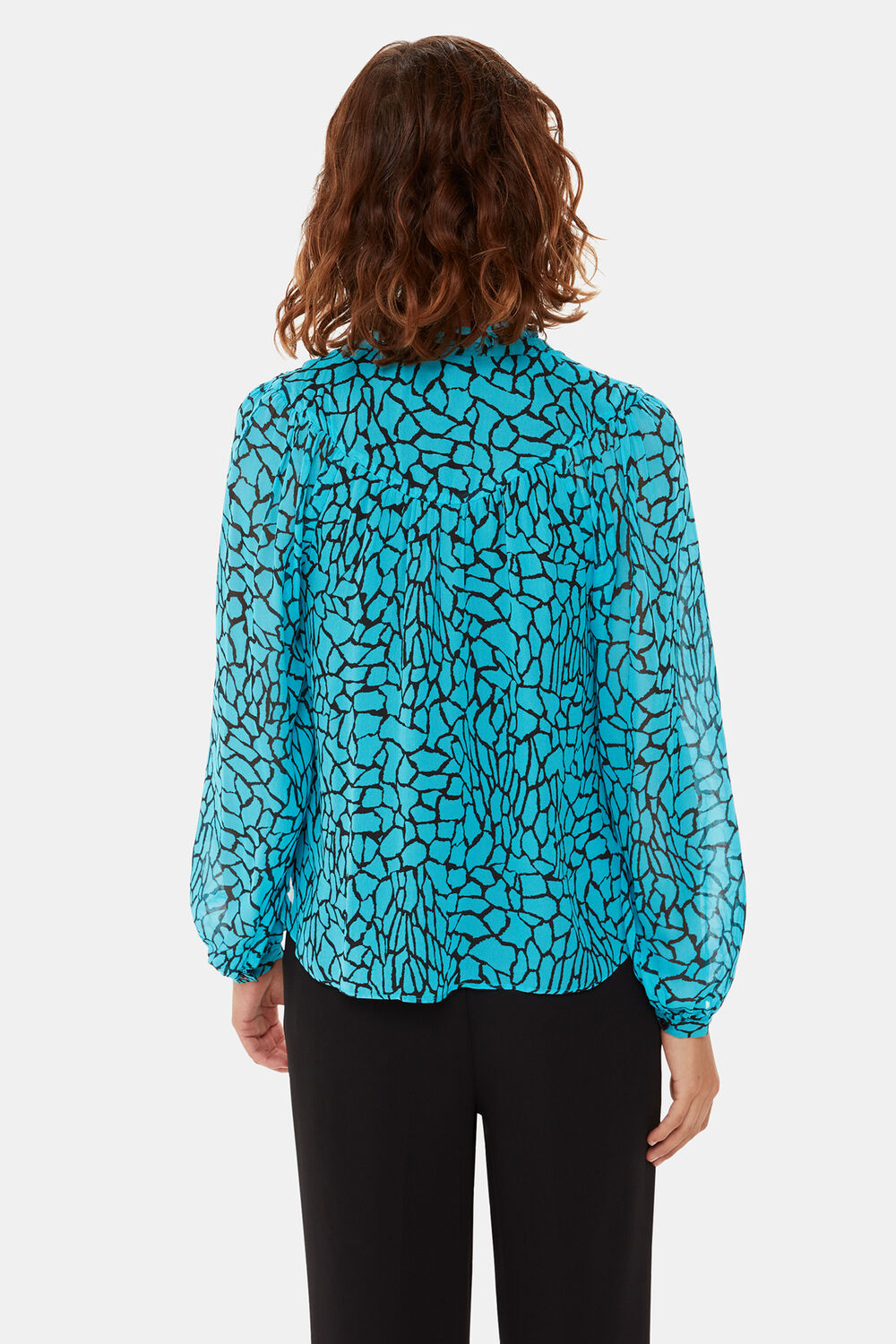 Terrazzo Button Front Blouse