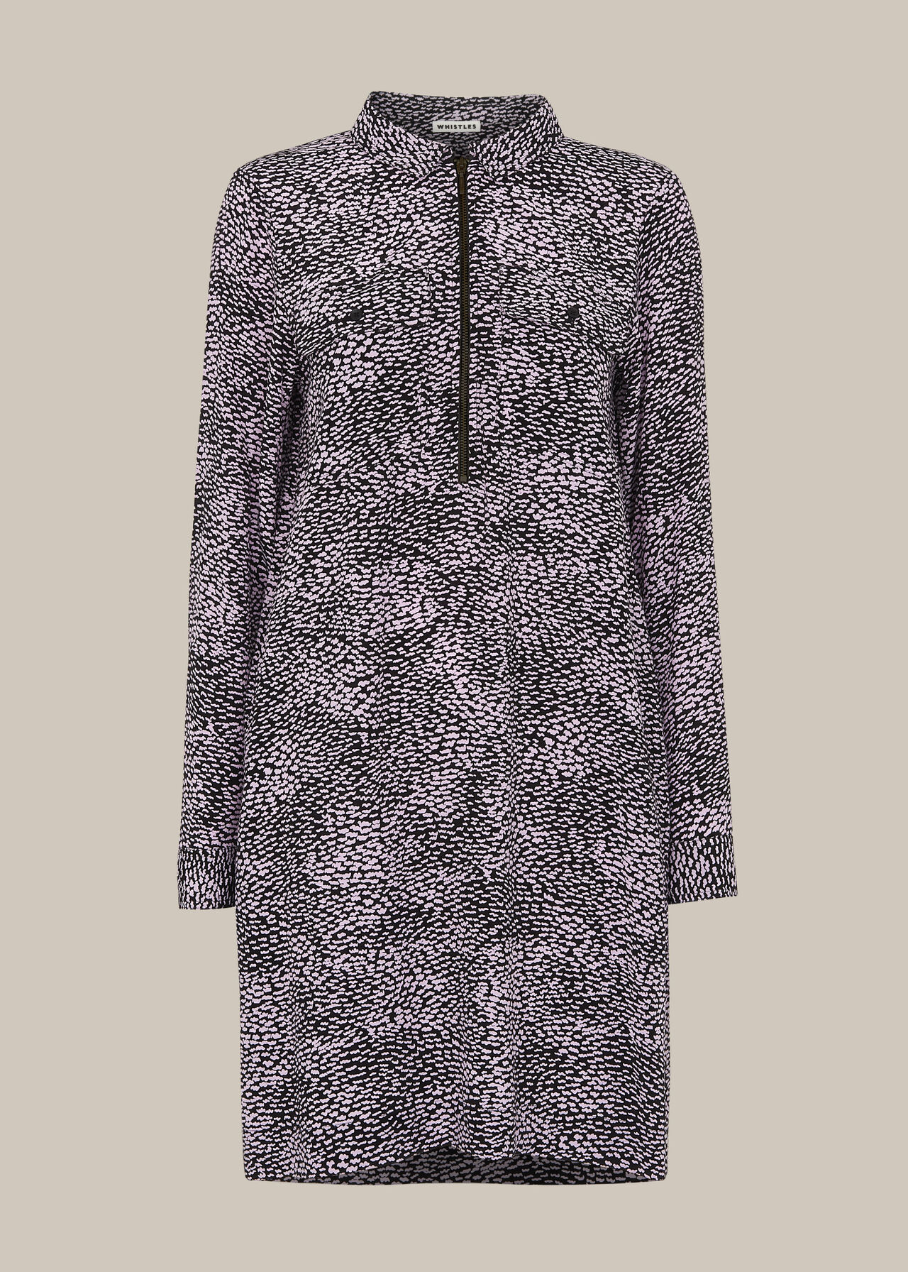 Kay Ripple Print Shift Dress