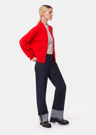 Zip Front Bomber Knit