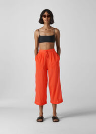 Beach Voile Trouser Red