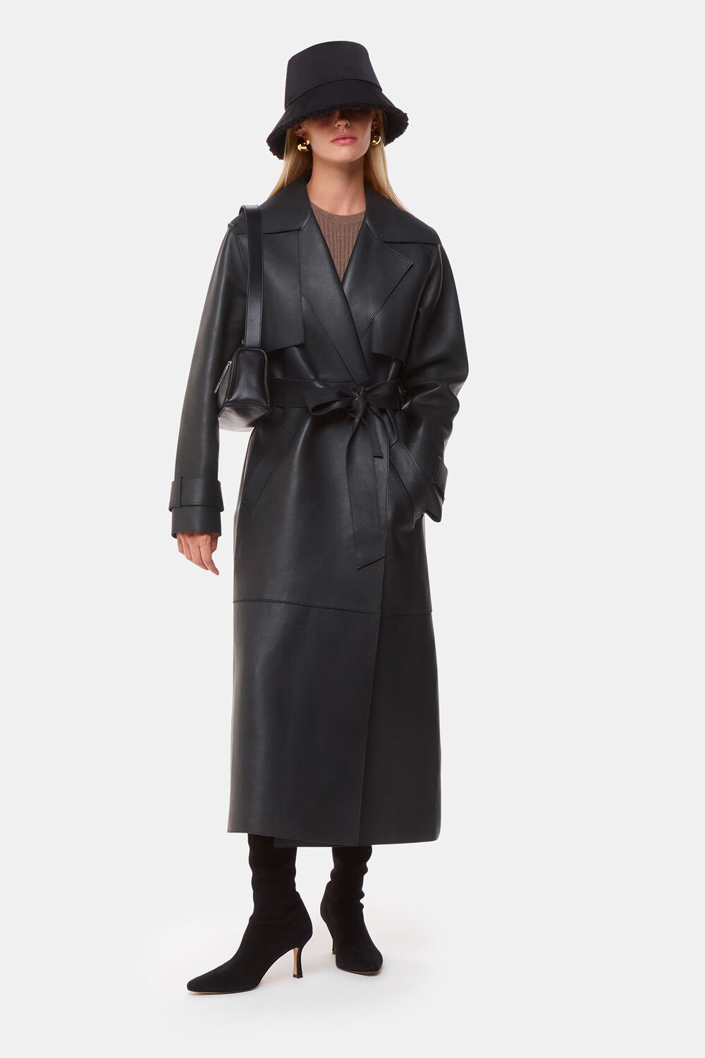 Faye Clean Bonded Trench Coat