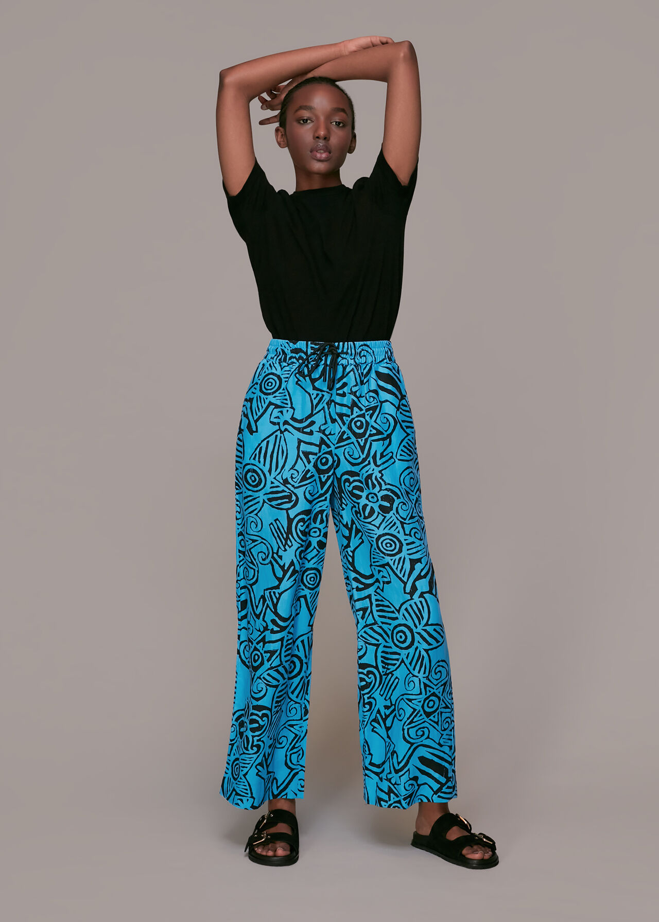Starflower Print Trouser