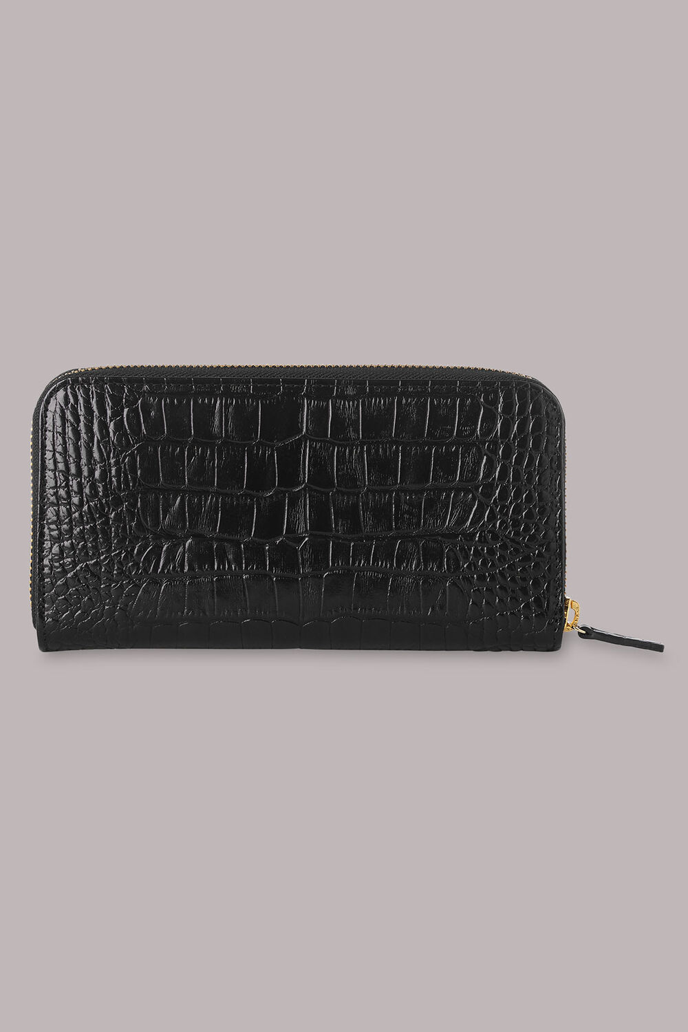Shiny Croc Long Purse