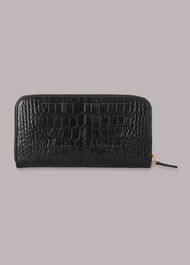 Shiny Croc Long Purse