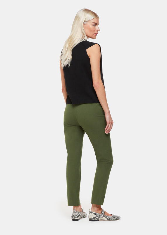 Khaki Petite Super Stretch Trouser