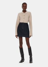 Rib Collar Cardigan