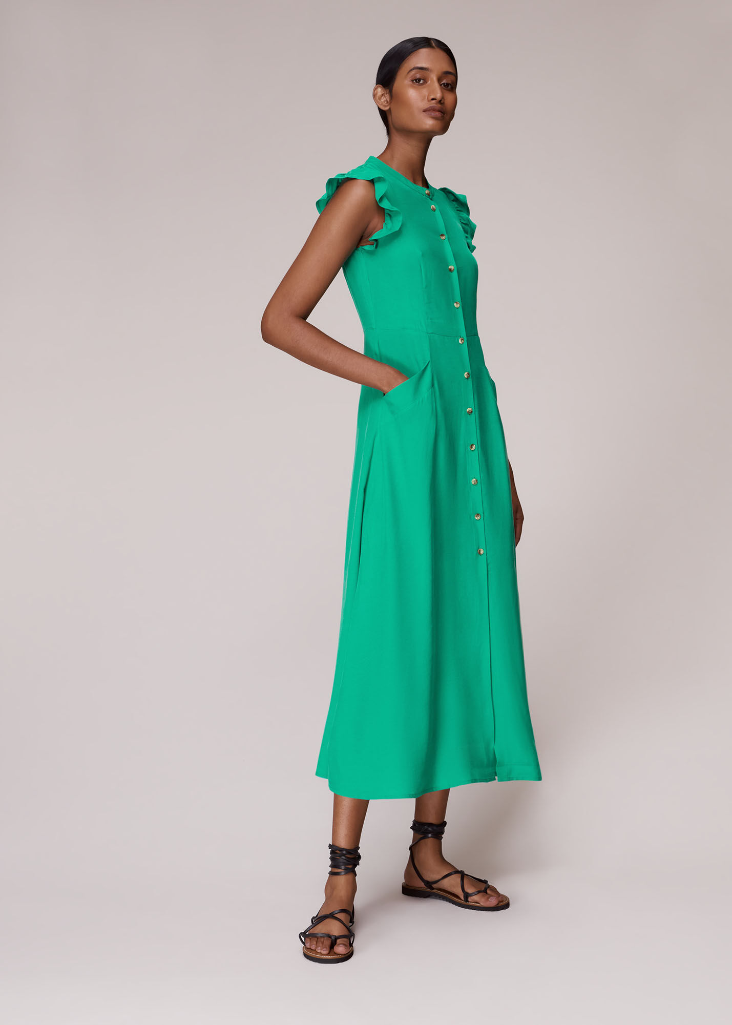 Whistles teal dress 2025