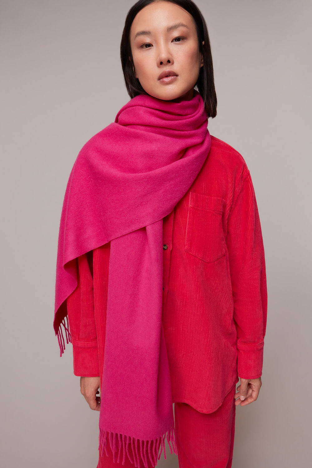 Fringed Wool Scarf