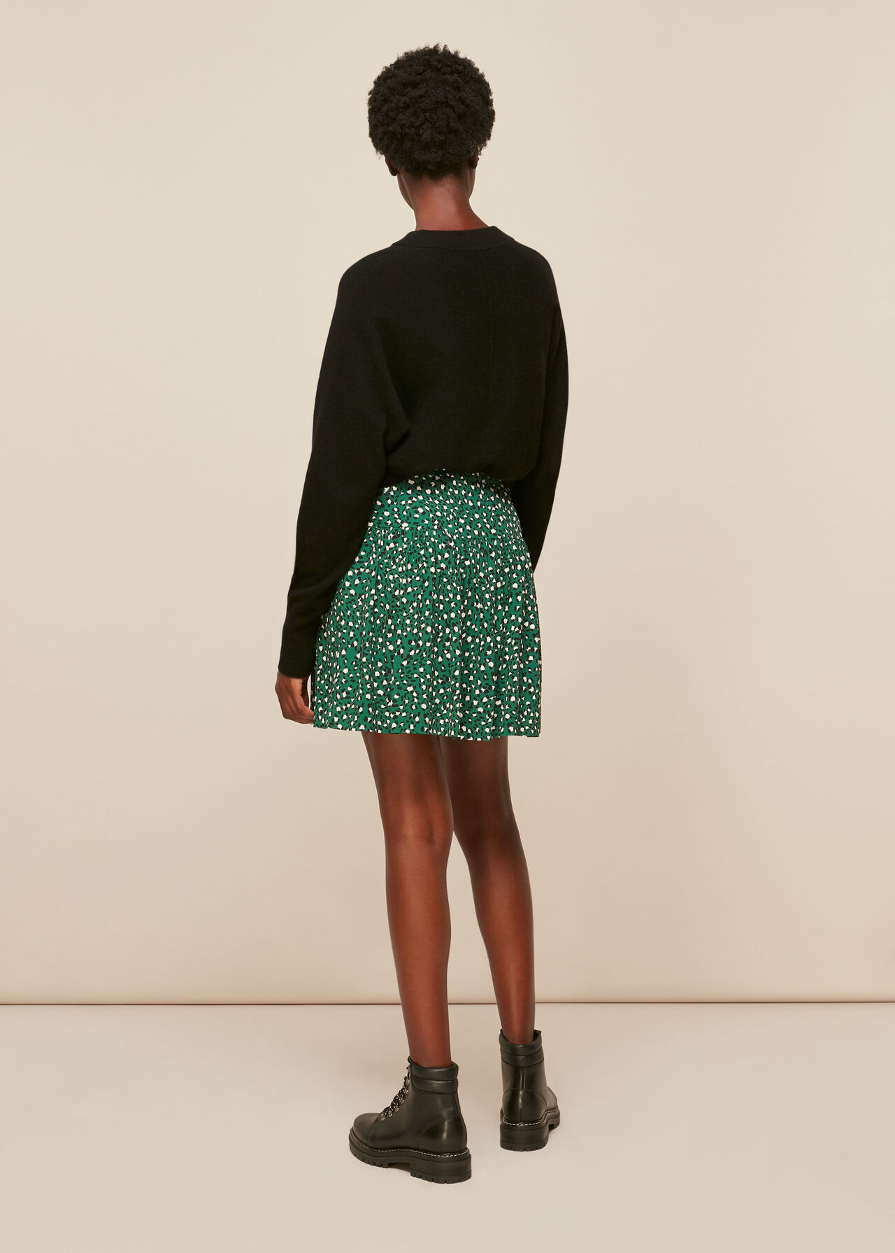 Wild Leopard Flippy Skirt