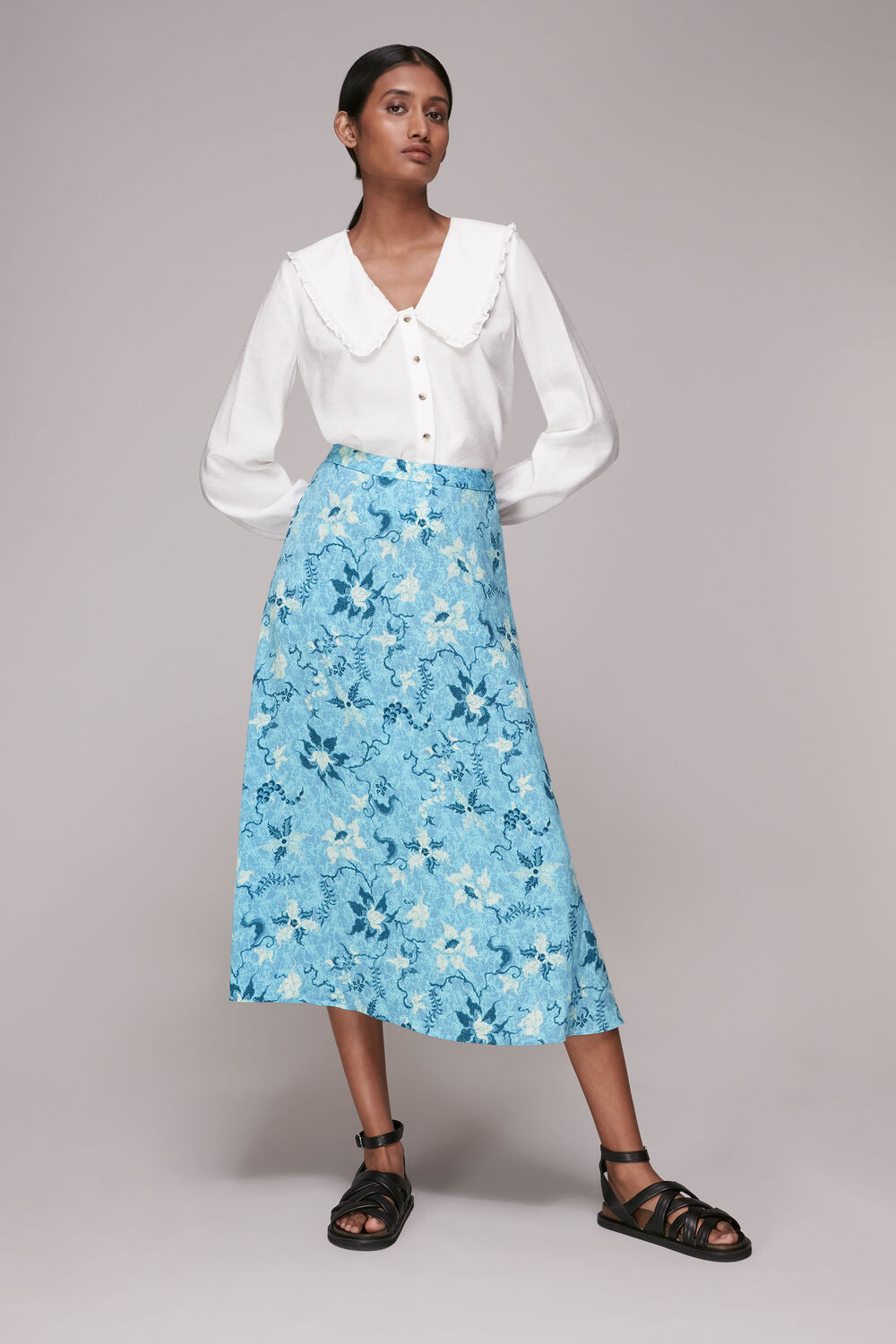 Batik Garland Print Skirt