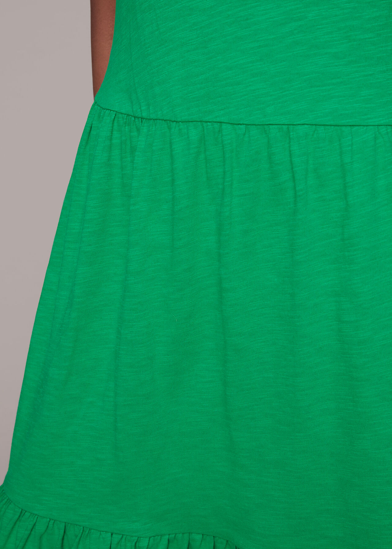 Tiered Jersey Midi Dress
