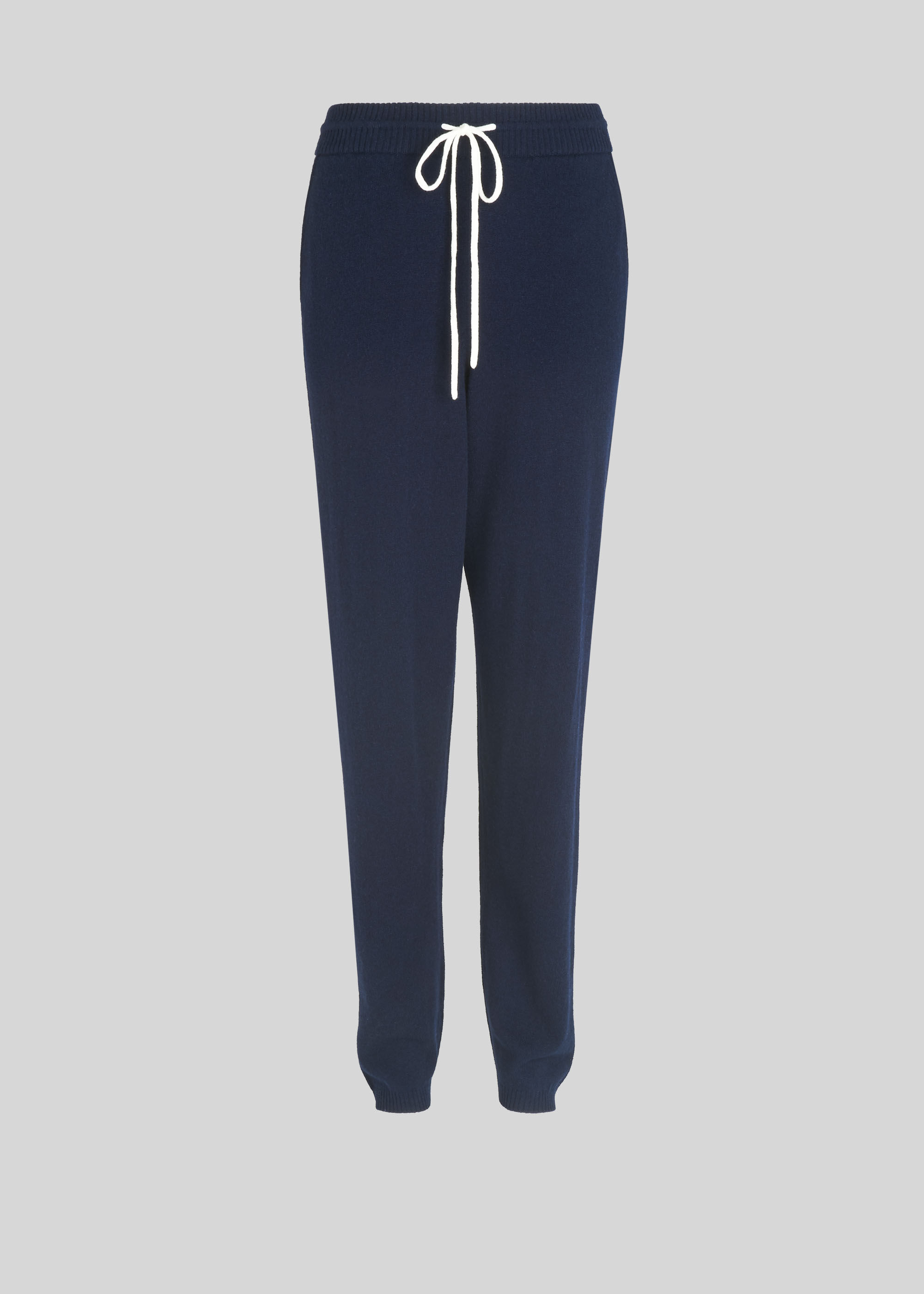 Navy Stripe Cashmere Mix Jogger