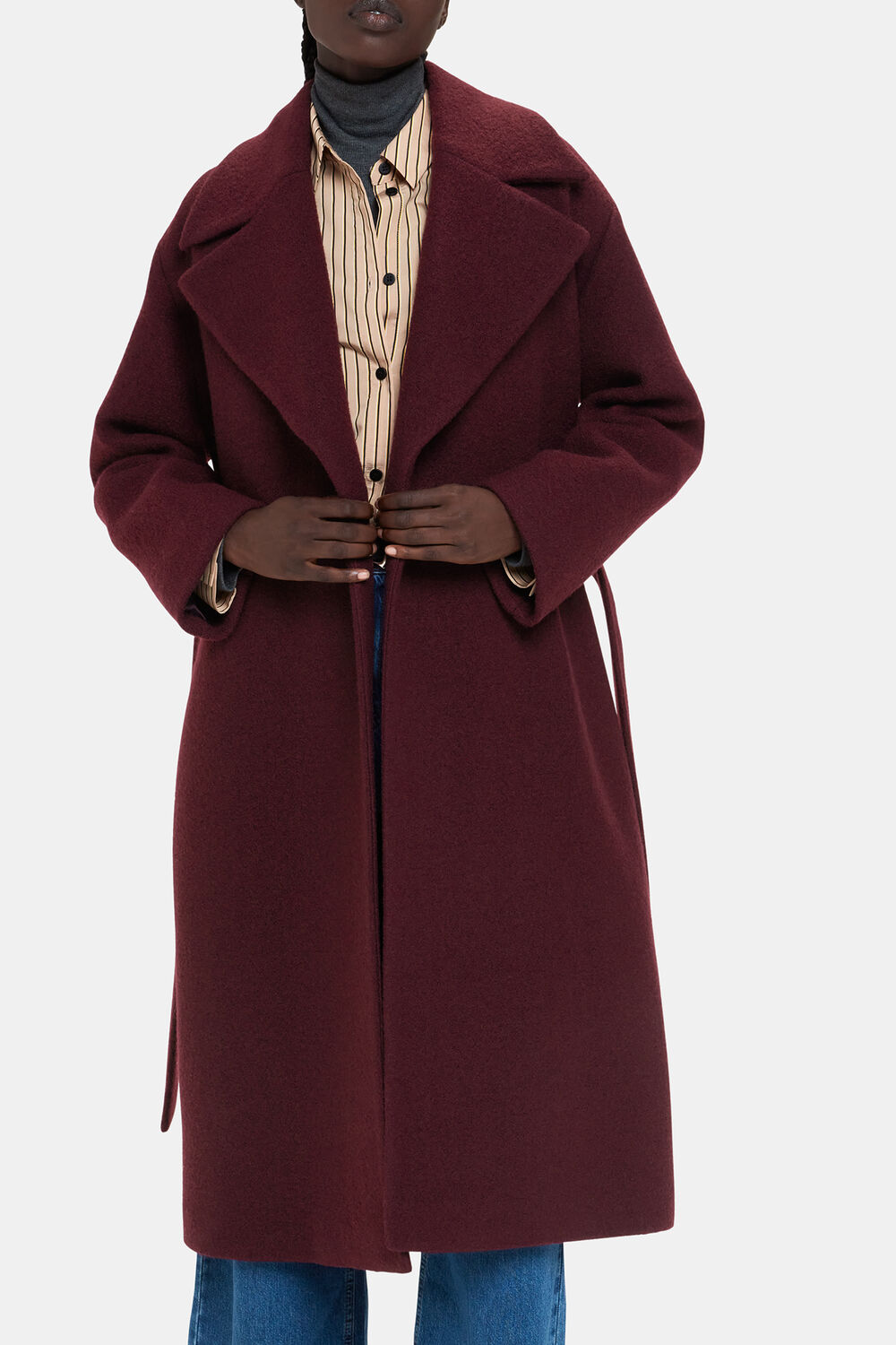 Lorna Wrap Wool Coat