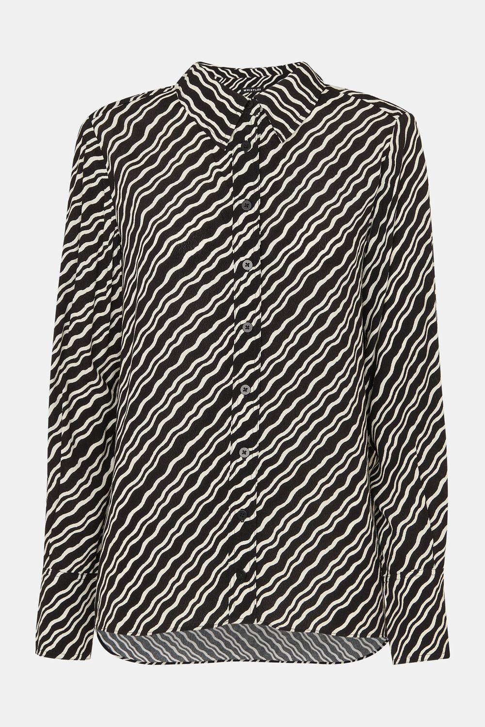 Diagonal Ripple Print Shirt