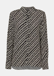 Diagonal Ripple Print Shirt