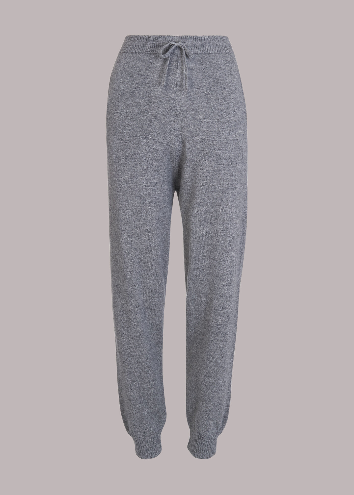 Grey Marl Cashmere Cuff Jogger WHISTLES