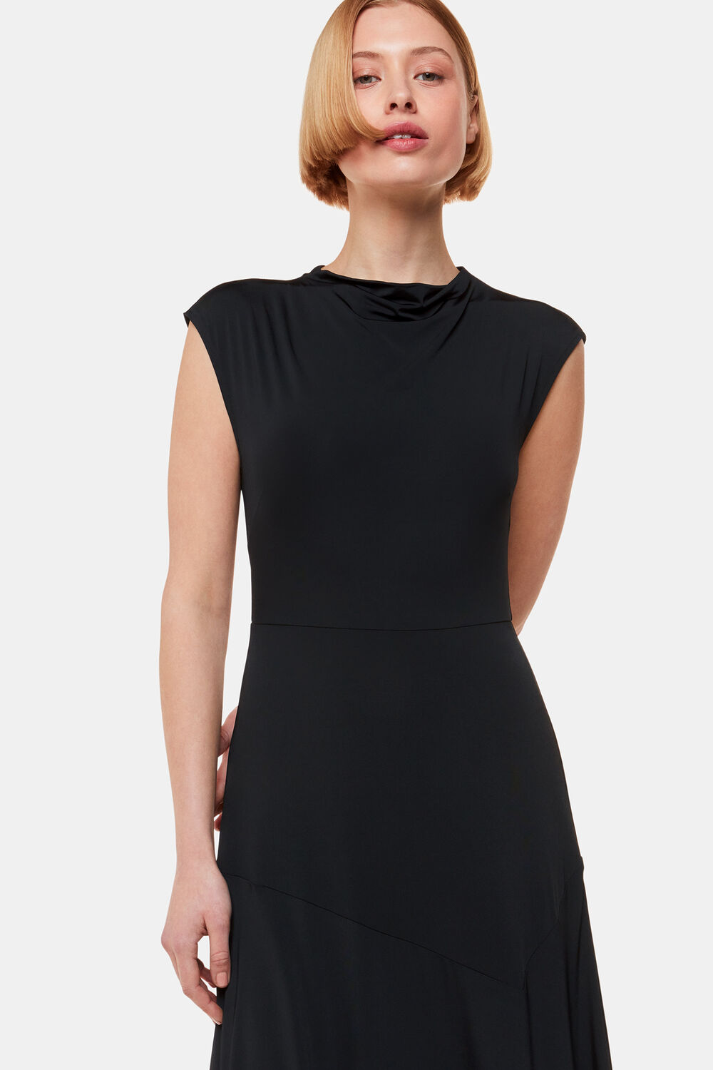 Iris Asymmetric Jersey Dress