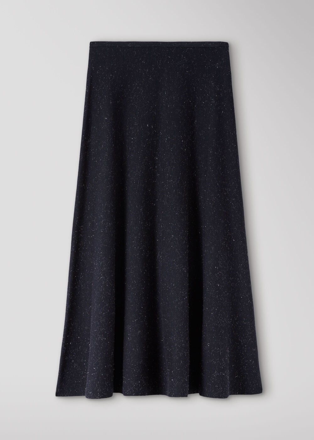 Black Annie Sparkle Knit Midi Skirt