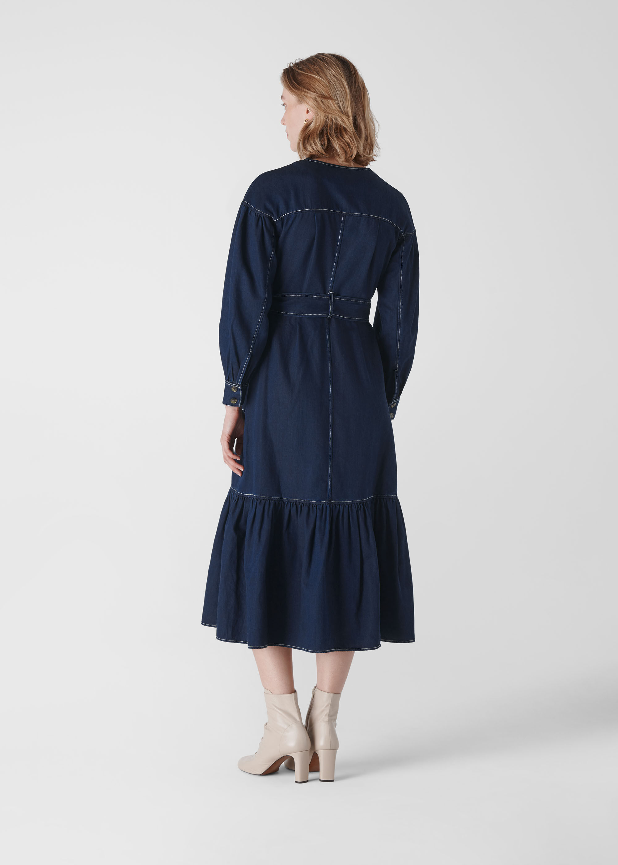 Dark denim discount dresses