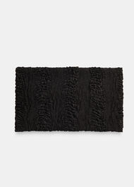 Joy Satin Ruched Zip Clutch