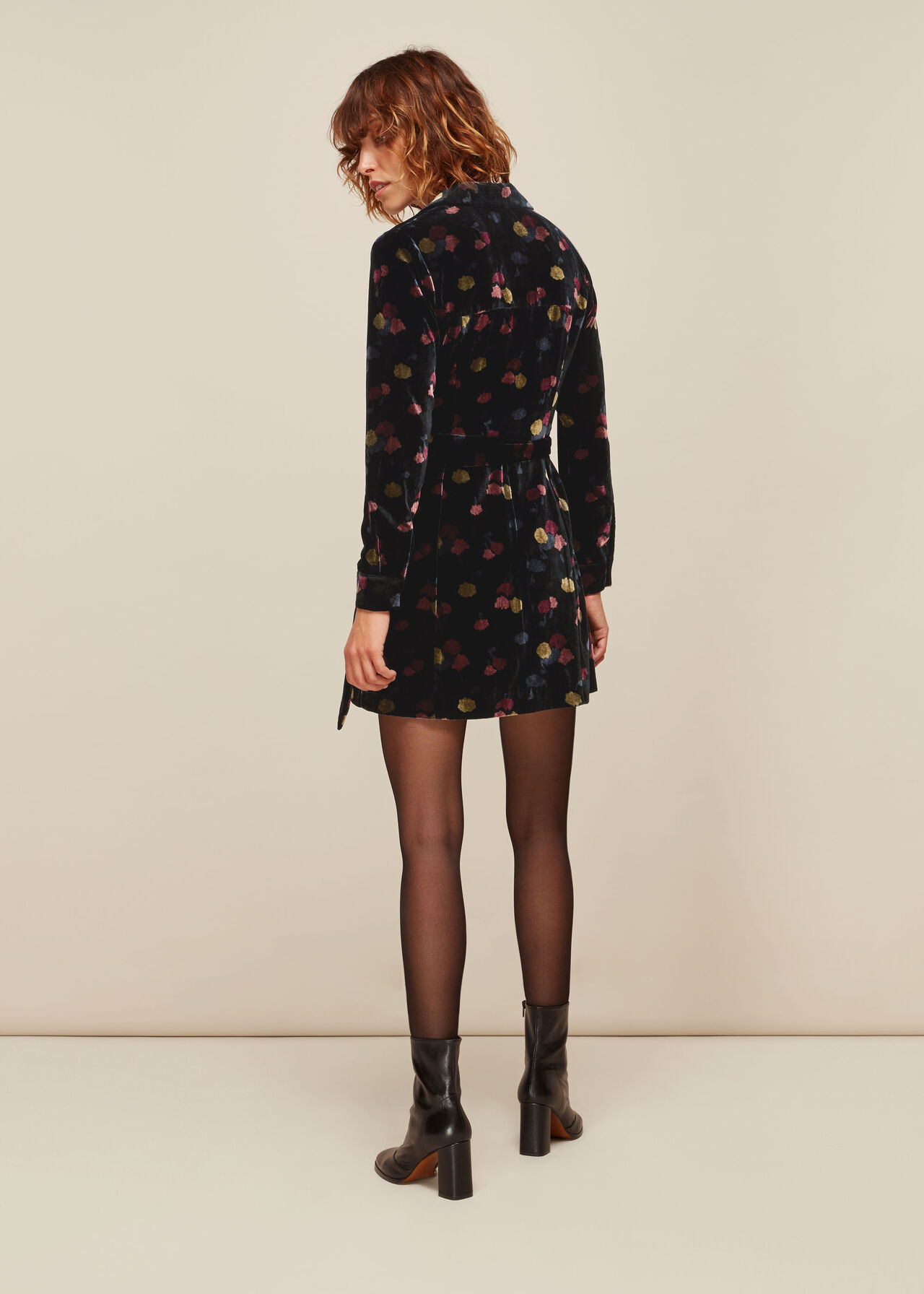 Flowerpod Velvet Dress