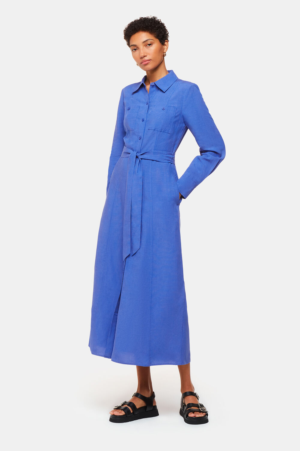 Blue Estella Shirt Dress