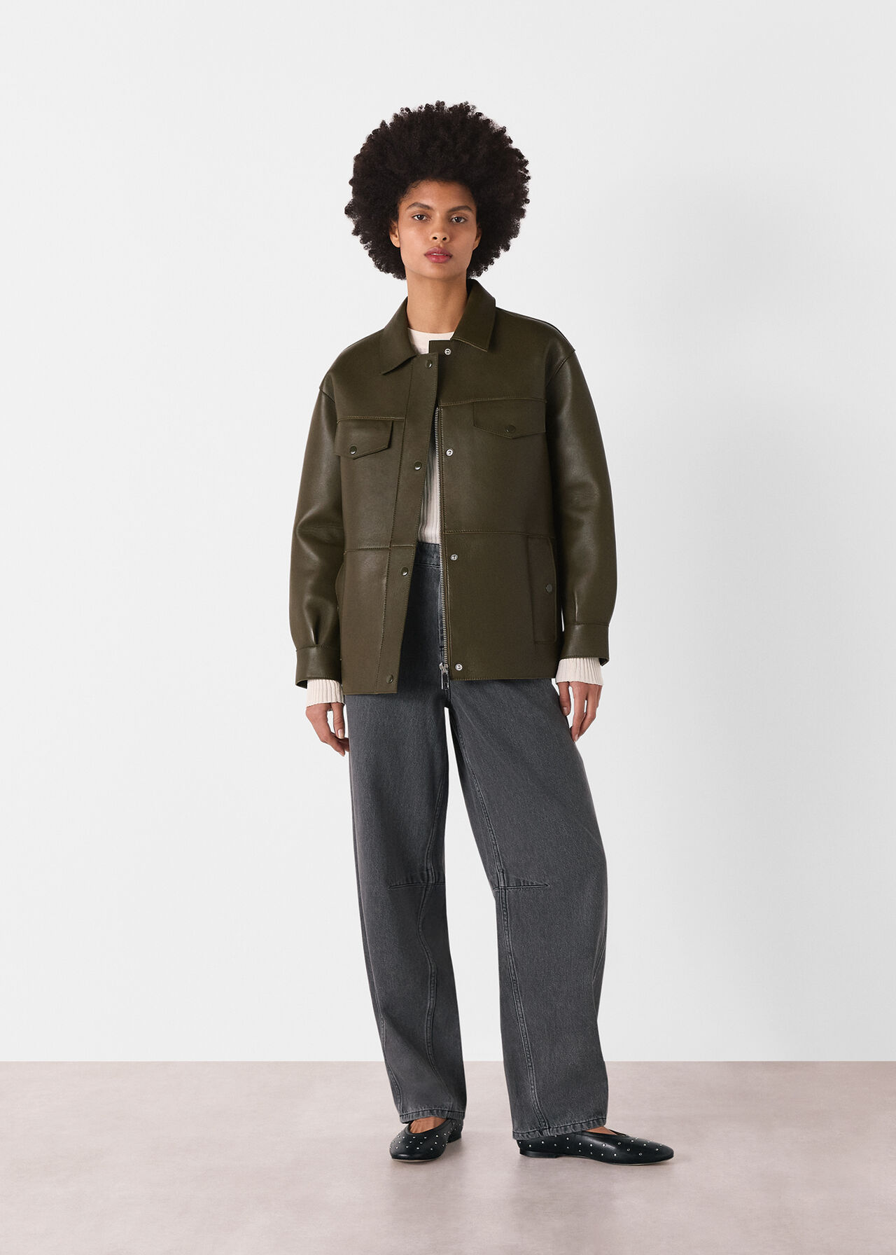 Clean Bonded Leather Jacket