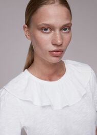 Frill Neck Collar Tee
