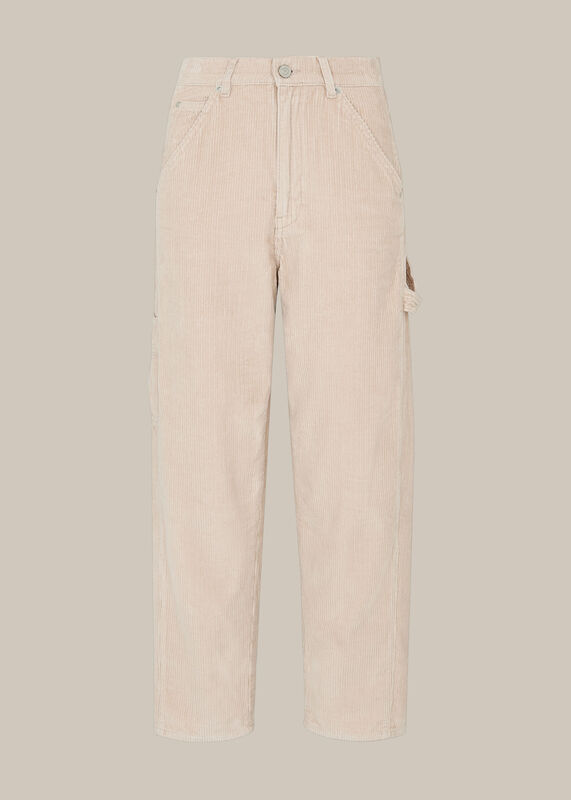 Ivory Utility Cord Cargo Jean