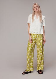Collar Detail Broderie Blouse