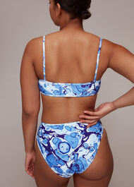 Marble Print Bikini Bottom