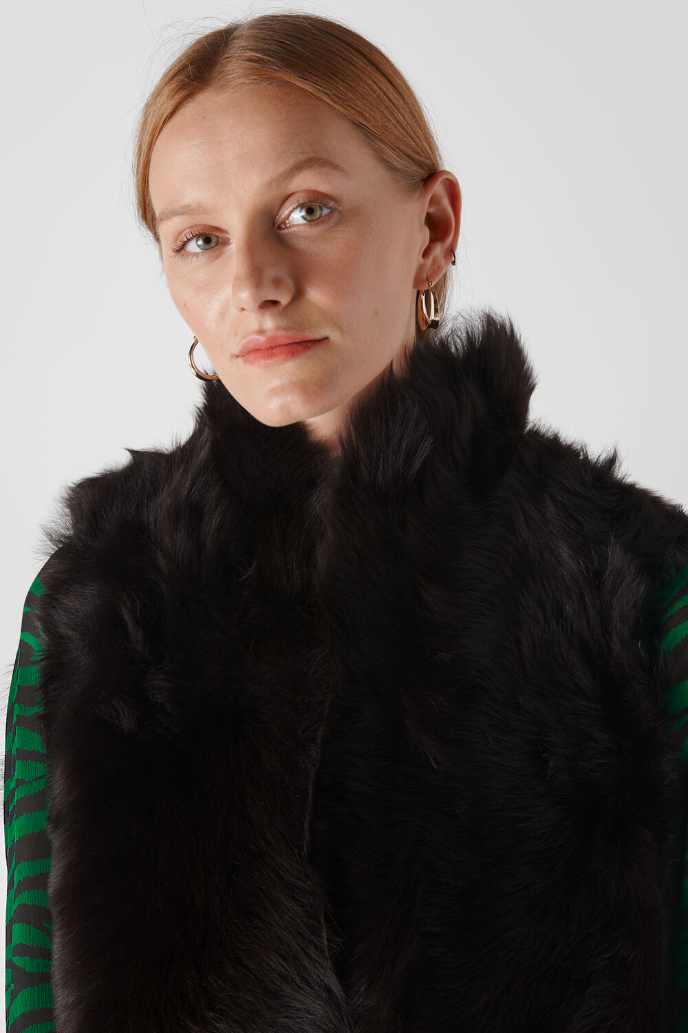 Short Toscana Sheepskin Gilet Chocolate
