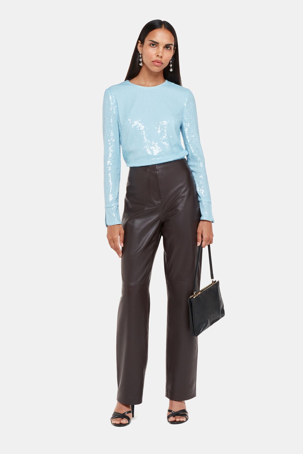 Sequin Minimal Tunic Top