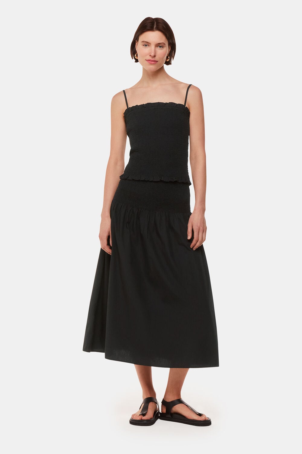 Black Louisa Textured Top