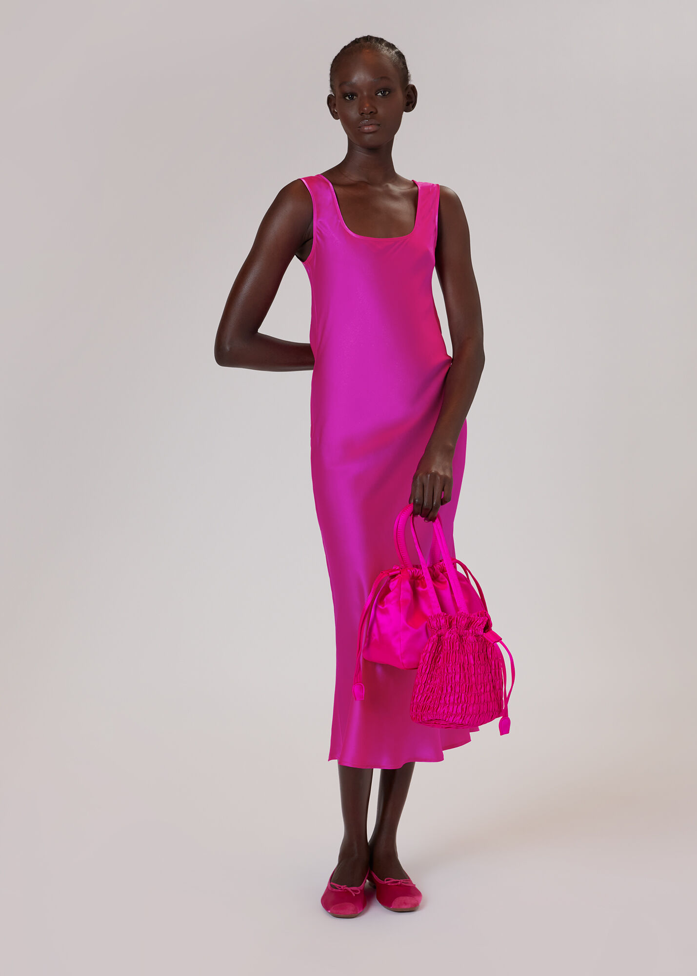 Pink Whistles X Hai Slip Dress WHISTLES