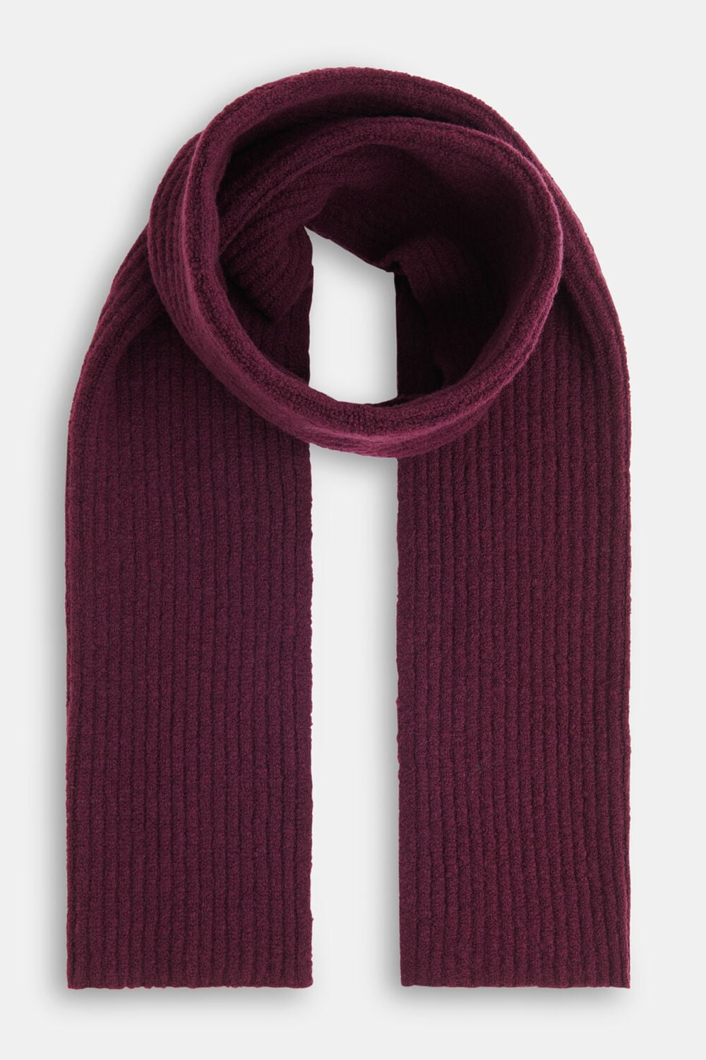 Wool Mix Rib Scarf