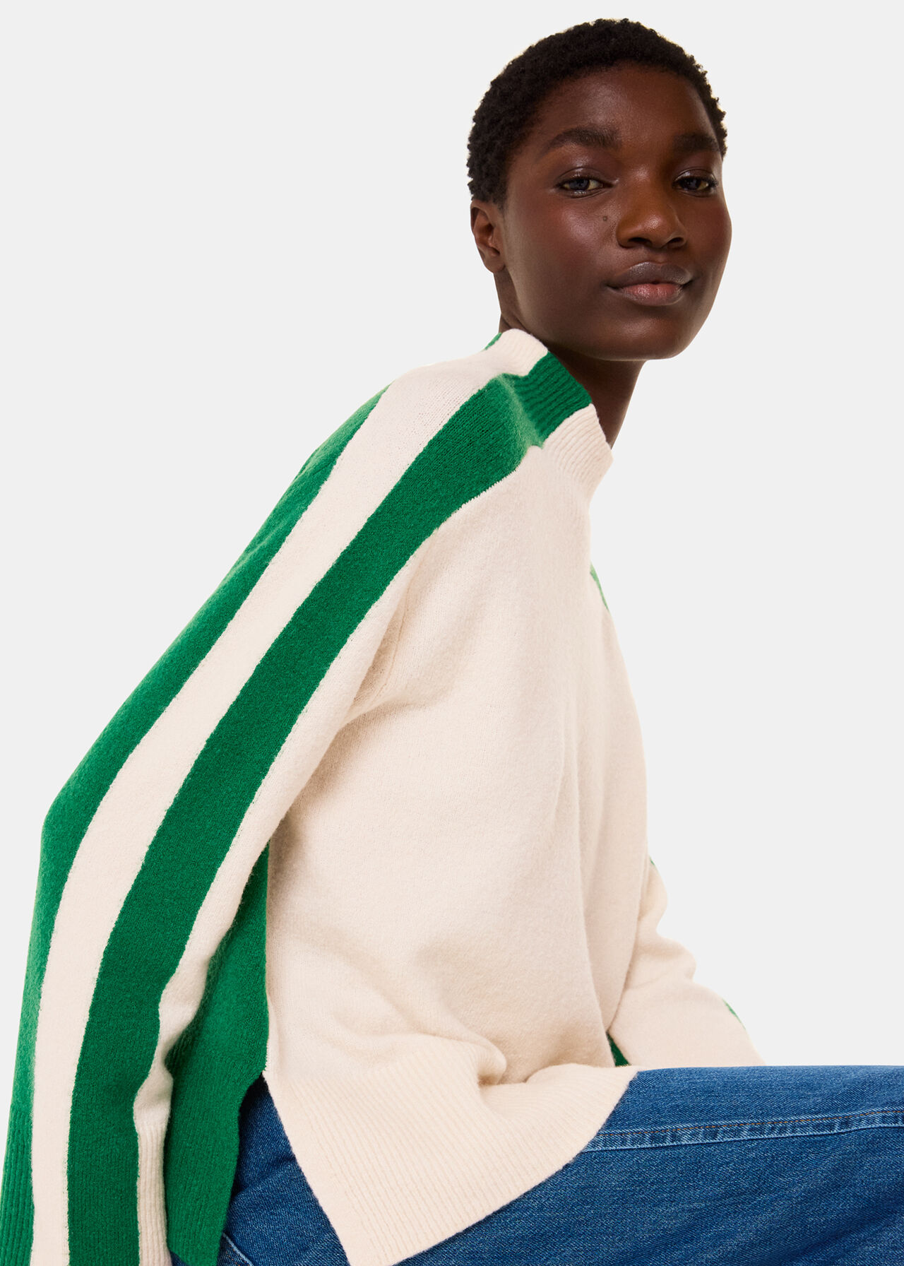 Colourblock Wool Mix Knit