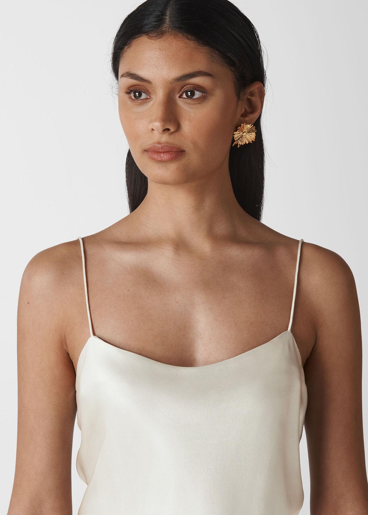 Silk Cami Top Silver