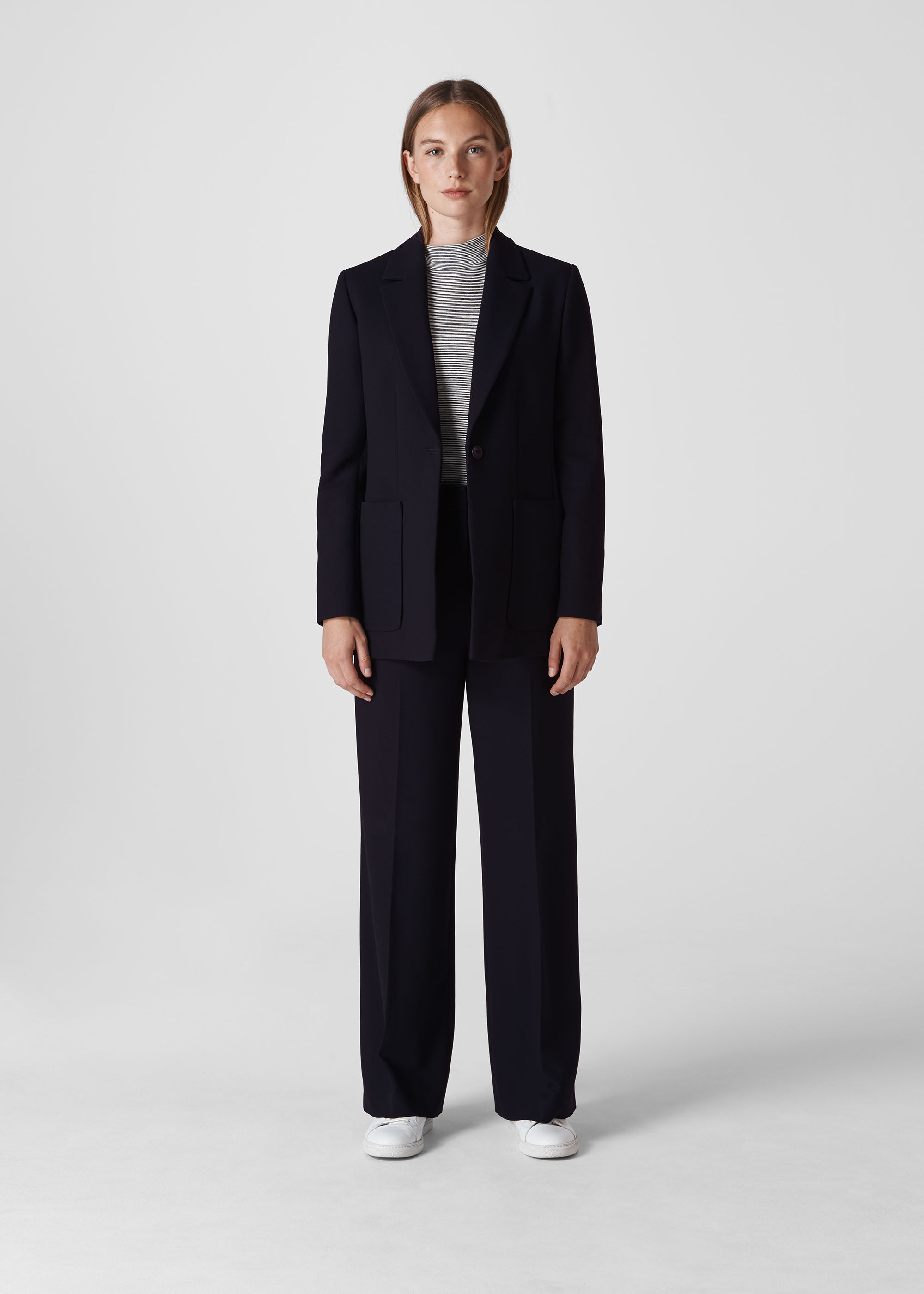 whistles grey jacket