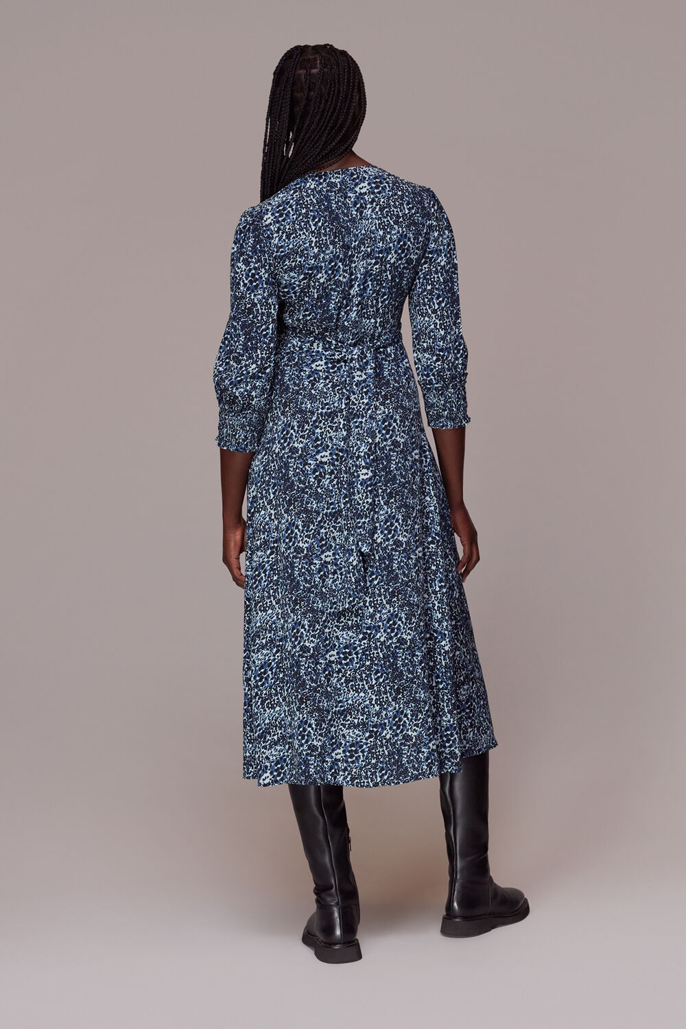 Speckled Leopard Midi Dress