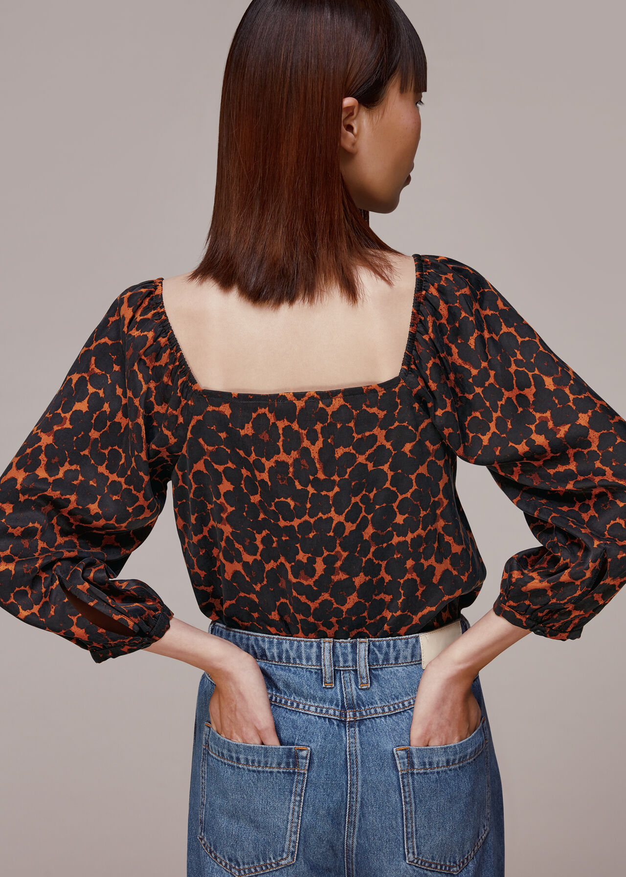 Smudge Animal Blanche Top