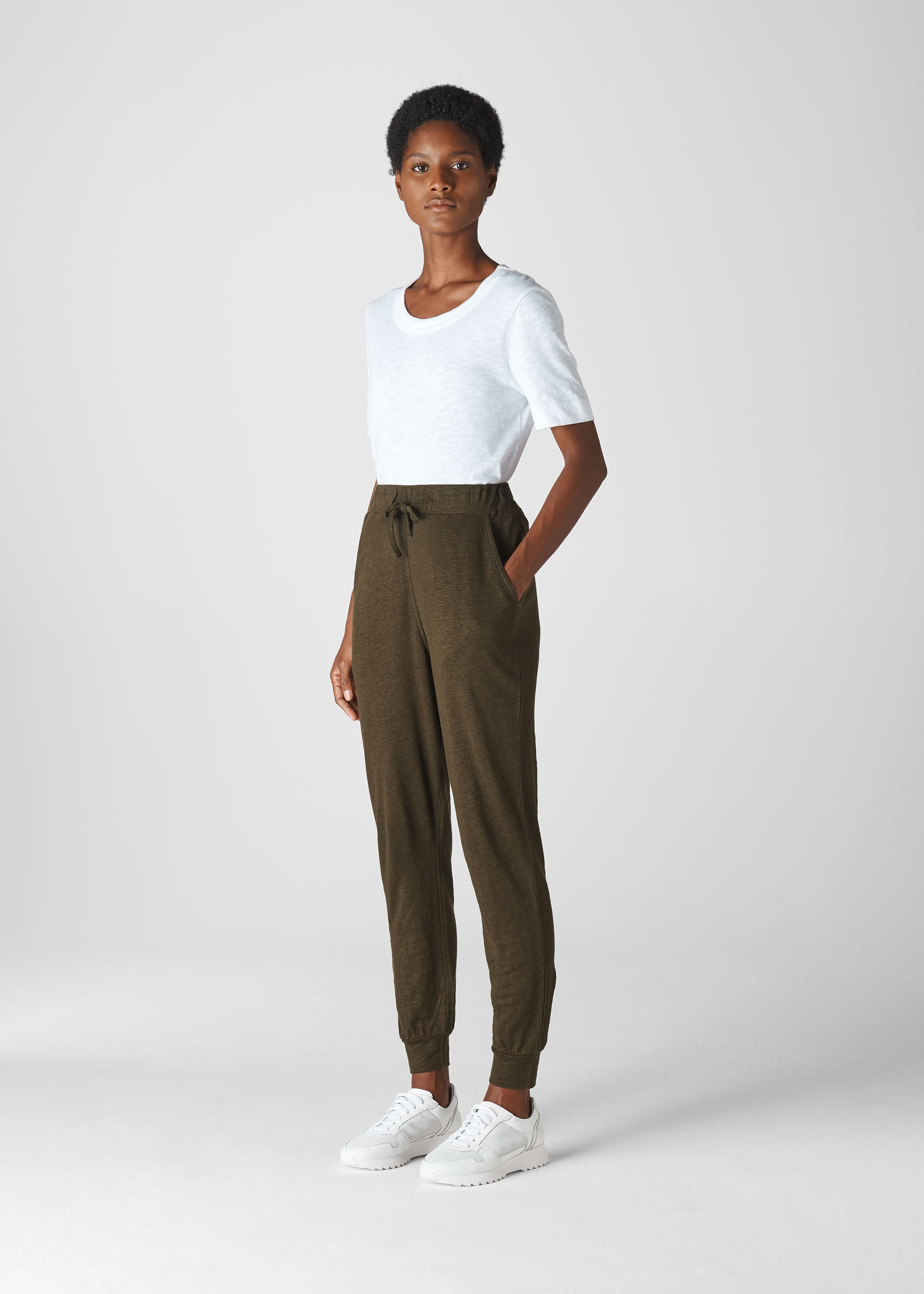Linen jogger deals pants womens