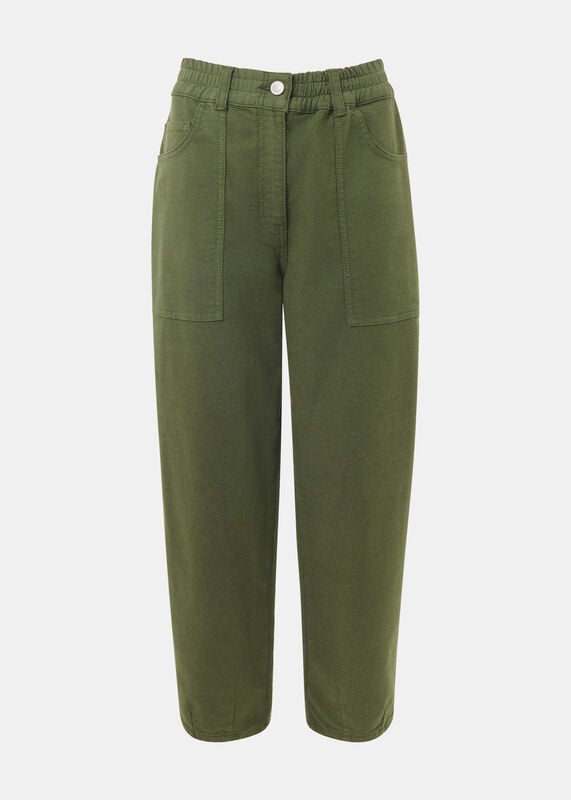 Khaki Tessa Casual Trouser