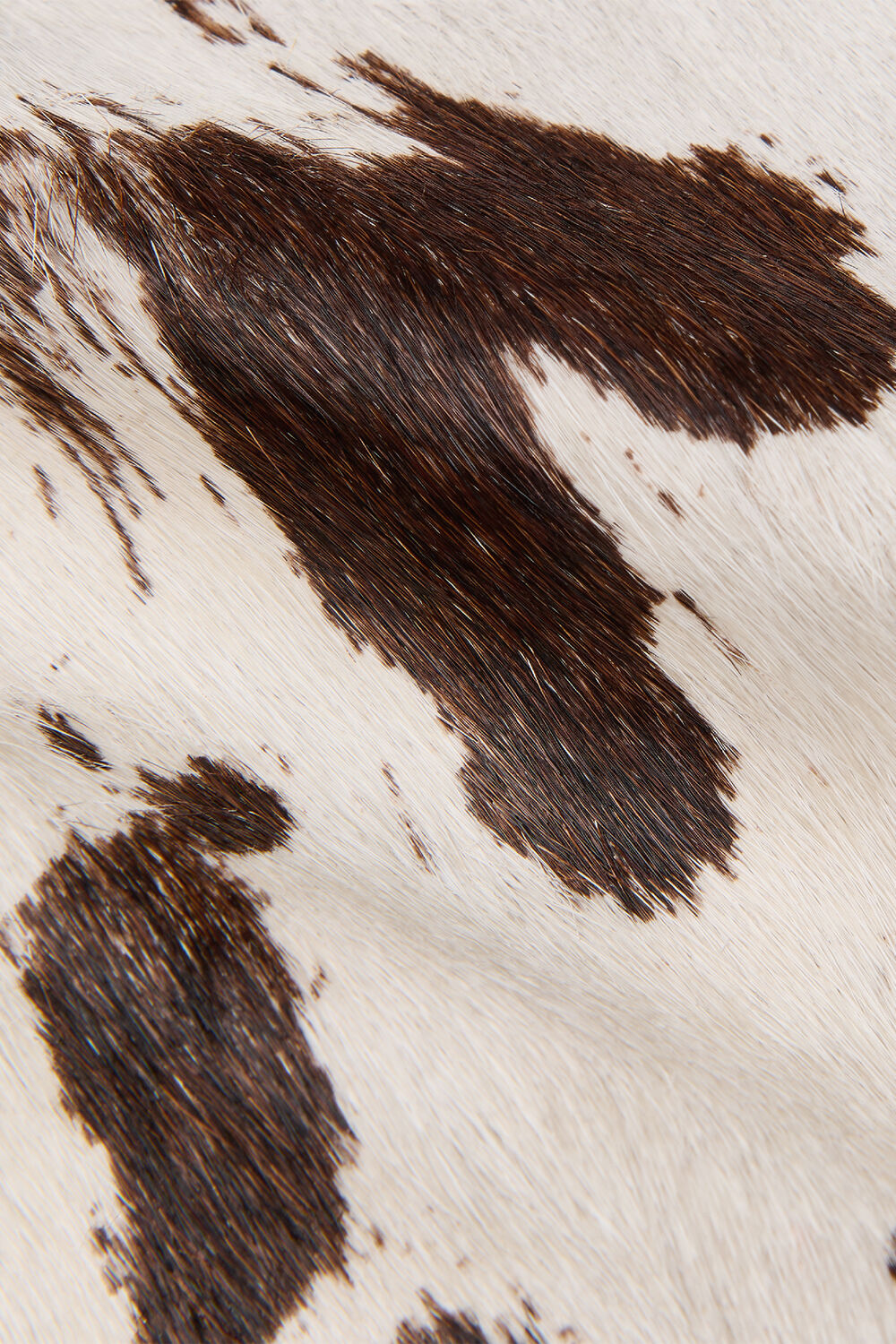 Brown Cow Print Zip Jacket