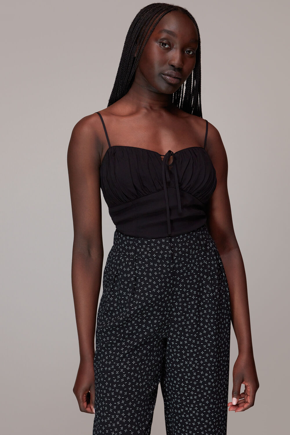 Black Lizzie Geo Dot Print Pants&nbsp;