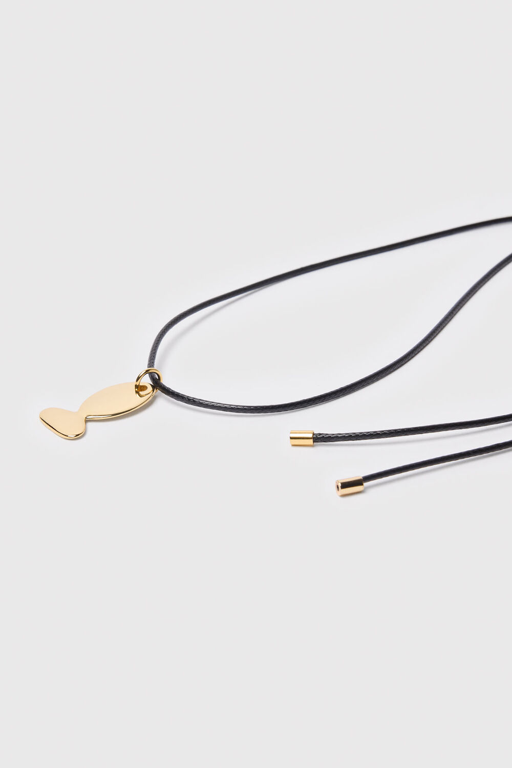 Gold Fish Cord Necklace