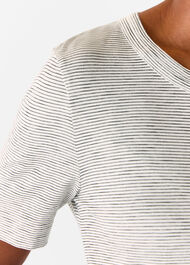 Rosa Double Trim Stripe TShirt
