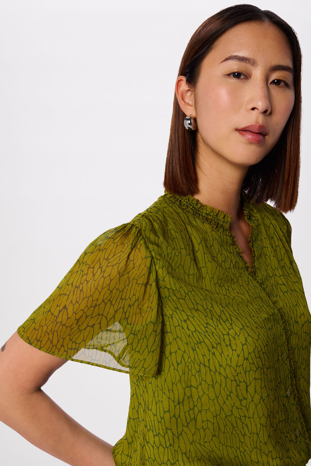 Dragonfly Short Sleeve Blouse