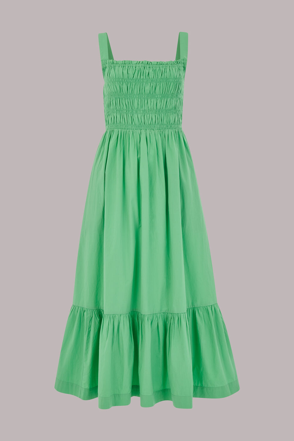Greta Ruched Poplin Dress